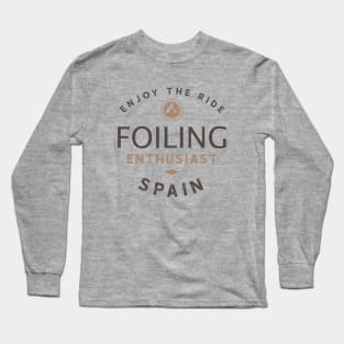 Hydrofoiling Enthusiast - Spain Long Sleeve T-Shirt